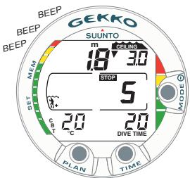 SUUNTO GEKKO - Plongées avec paliers de décompression - 4