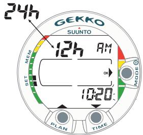 SUUNTO GEKKO - Réglages personalisés [4 SET ADJ] - 3