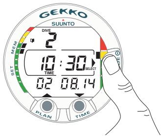 SUUNTO GEKKO - MÉMOIRE PROFIL DE PLONGÉE [PROF] - 1