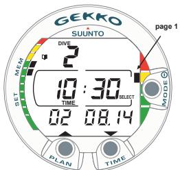 SUUNTO GEKKO - EXIT / QUIT (SORTIR/QUITTER) - 6