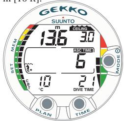 SUUNTO GEKKO - Plongées avec paliers de décompression - 6