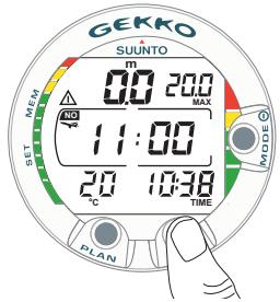SUUNTO GEKKO - Numérotation des plongées - 1