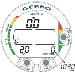 SUUNTO GEKKO - Activation, Mise en marche et vérification - 6