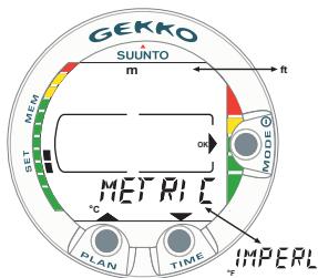 SUUNTO GEKKO - Réglages personalisés [4 SET ADJ] - 6