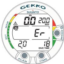 SUUNTO GEKKO - Numérotation des plongées - 2