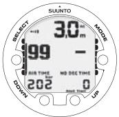 SUUNTO COBRA 3 - Plongée en mode AIR (DIVEair) - 1