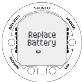 SUUNTO COBRA 3 - Indicateur de capacité de la pile - 3