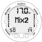 SUUNTO COBRA 3 - Changement de gaz et mélanges de gaz multiples - 3