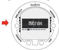 SUUNTO COBRA 3 - Réglage des valeurs Nitrox - 1