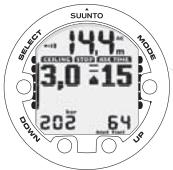 SUUNTO COBRA 3 - Affichage en dessous du plancher - 1