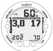 SUUNTO COBRA 3 - Affichage au-dessus du plancher - 1