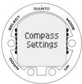 SUUNTO COBRA 3 - Réglages de la boussole - 2