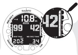 SUUNTO COBRA 3 - Indicateur de vitesse de remontée - 2
