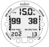 SUUNTO COBRA 3 - Données de plongée élémentaires - 1