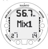 SUUNTO COBRA 3 - Réglage des valeurs Nitrox - 2