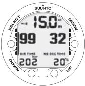 SUUNTO COBRA 3 - Données de plongée élémentaires - 5