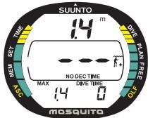 SUUNTO MOSQUITO - NUMÉROTATION DES PLONGÉES DANS LE MODE PLONGÉE - 3