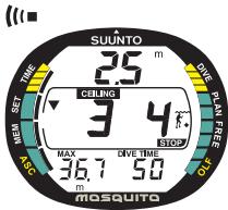 SUUNTO MOSQUITO - PALIER DE SECURITE OBLIGATOIRE - 1