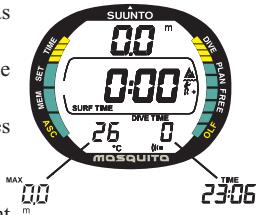 SUUNTO MOSQUITO - a) 3.1. AVANT LA MISE À L'EAU - 1