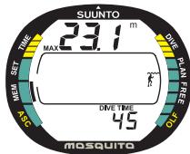 SUUNTO MOSQUITO - Page I, affchage principal (Fig. 5.3) - 2