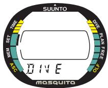 SUUNTO MOSQUITO - RÉGLAGE DU MODE AIR - 1