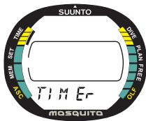 SUUNTO MOSQUITO - 2.4.2.CHRONOMÉTURE [TIMER] - 1