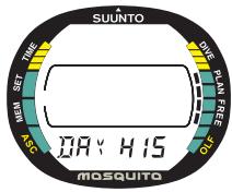 SUUNTO MOSQUITO - HISTORIQUE DE LA JOURNÉE D'APNÉE - 2