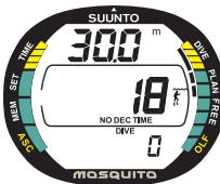 SUUNTO MOSQUITO - NUMÉROTATION DES PLONGÉES DANS LE MODE PLONGÉE - 2