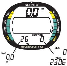 SUUNTO MOSQUITO - DéCOMPRESSION INCOMPLETE: - 2