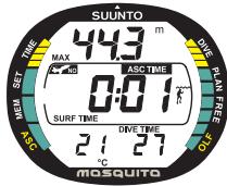 SUUNTO MOSQUITO - NUMÉROTATION DES PLONGÉES - 1