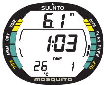 SUUNTO MOSQUITO - HISTORIQUE DE LA JOURNÉE D'APNÉE - 1