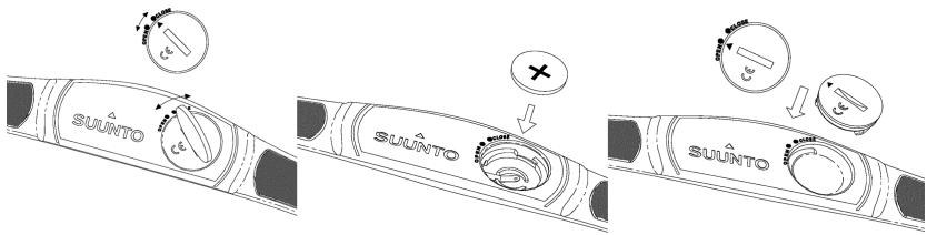 SUUNTO T1 - Pour changer la pile : - 1