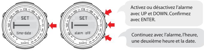 SUUNTO T1 - Réglage de l'heure et de la date - 1