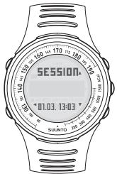 SUUNTO T1 - (depuis le mode Entrainement) - 1