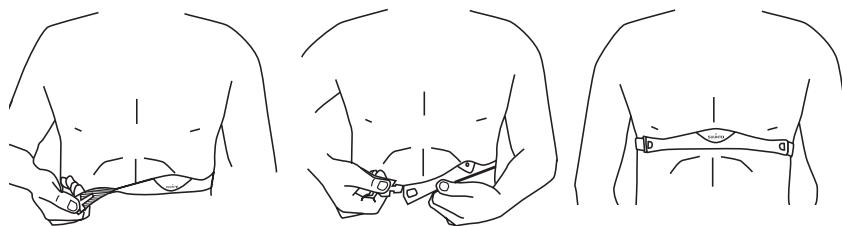 SUUNTO TEAM POD - PUTTING ON THE HEART RATE TRANSMITTER BELT - 1