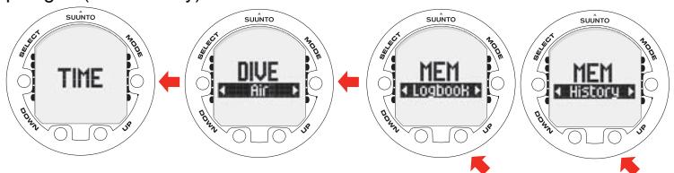 SUUNTO VYPER AIR - Mode MEMORY - 1