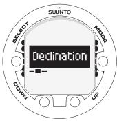 SUUNTO VYPER AIR - Réglages de la boussole - 4