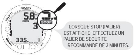 SUUNTO VYPER AIR - Paliers de sécurité - 1