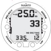 SUUNTO VYPER AIR - Affichage des informations relatives à l'oxygène - 4
