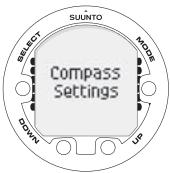 SUUNTO VYPER AIR - Réglages de la boussole - 2