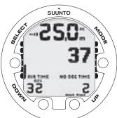 SUUNTO VYPER AIR - Affichage des informations relatives à l'oxygène - 1