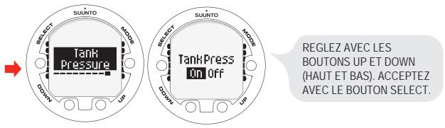 SUUNTO VYPER AIR - Réglage de la pression d'air - 1