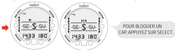 SUUNTO VYPER AIR - Verrouillage d'un cap - 1