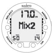 SUUNTO VYPER AIR - Changement de gaz et mélanges de gaz multiples - 3