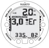 SUUNTO VYPER AIR - Affichage au-dessus du plafond - 1