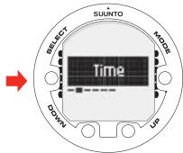 SUUNTO VYPER AIR - Réglage de l'heure - 1