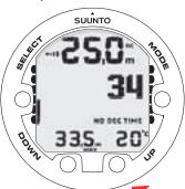 SUUNTO VYPER AIR - Affichage des informations relatives à l'oxygène - 3