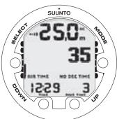 SUUNTO VYPER AIR - Affichage des informations relatives à l'oxygène - 1