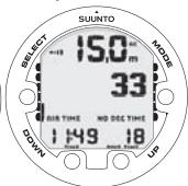 SUUNTO VYPER AIR - Données de plongée élémentaires - 3
