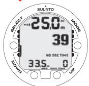 SUUNTO VYPER AIR - Affichage des informations relatives à l'oxygène - 2